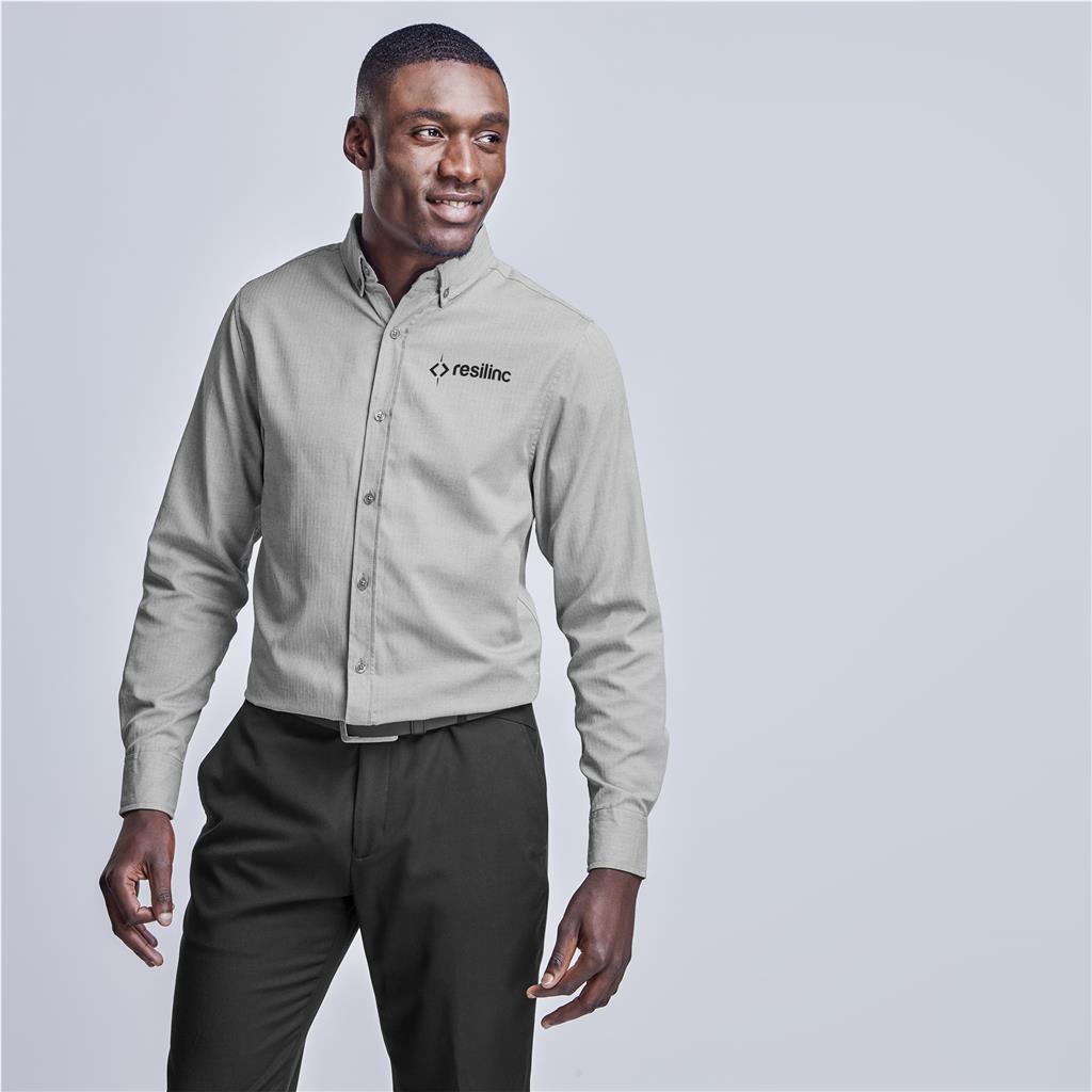 Mens Long Sleeve Nottingham Shirt - Purple