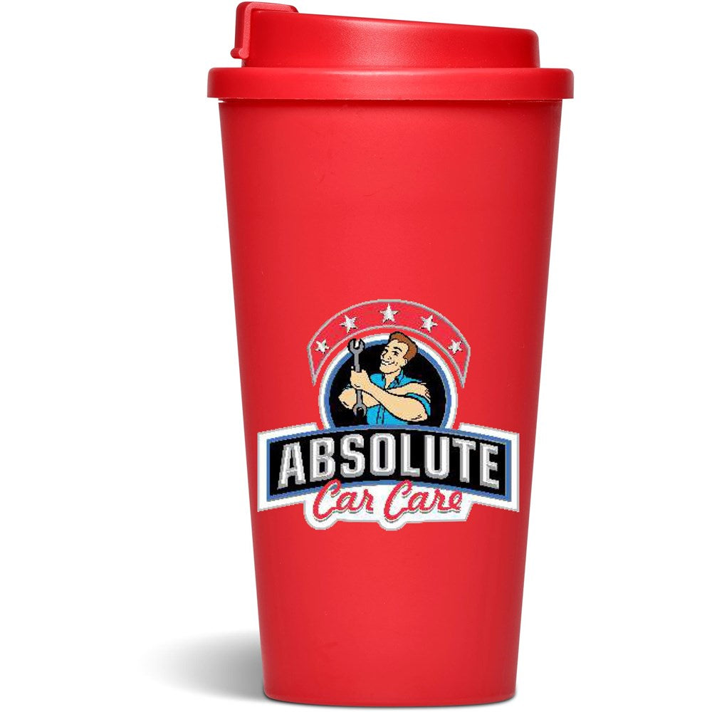 Altitude Friday Plastic Double-Wall Tumbler - 450ml - Red