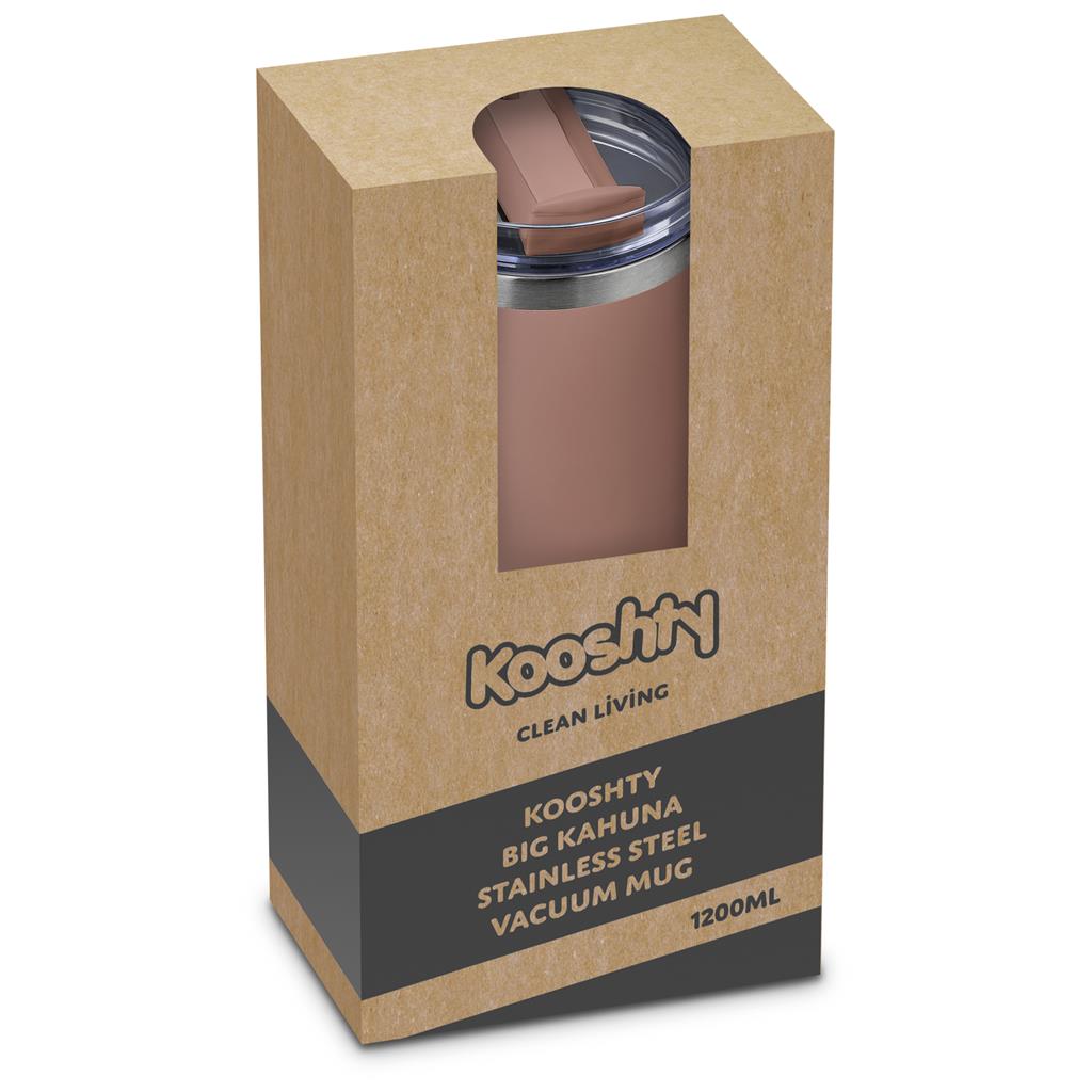Kooshty Big Kahuna Stainless Steel Vacuum Mug – 1.2 Litre - Mocha Mousse