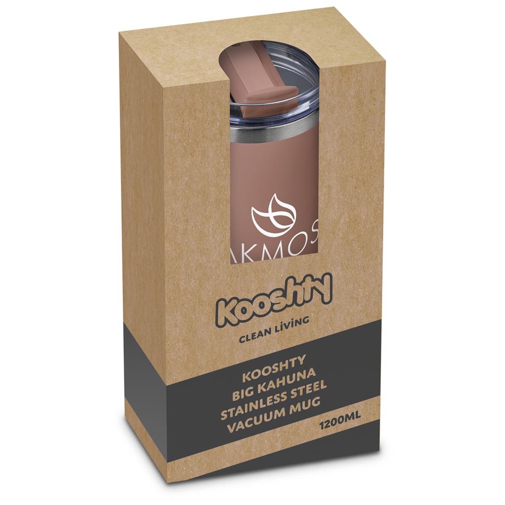Kooshty Big Kahuna Stainless Steel Vacuum Mug – 1.2 Litre - Mocha Mousse