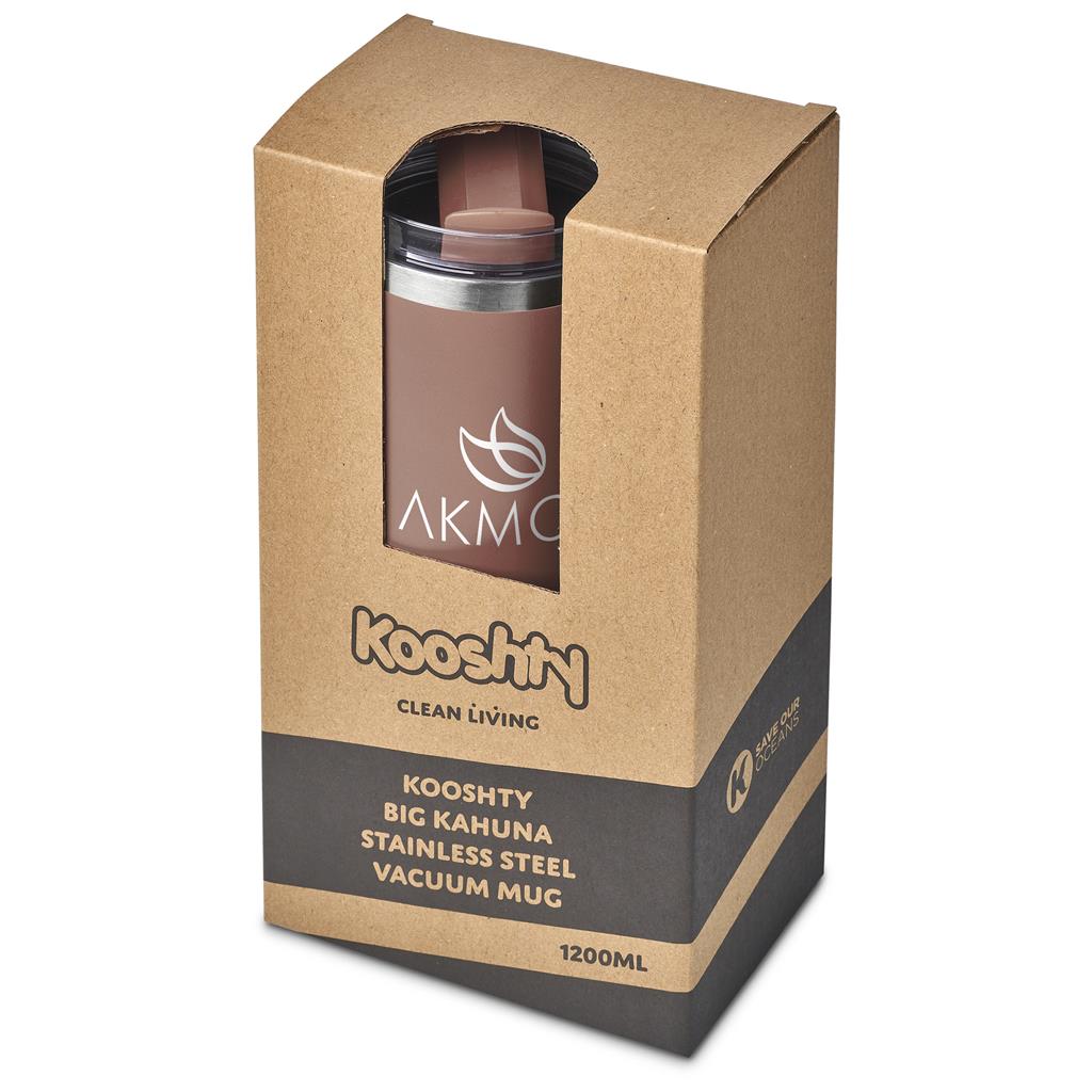 Kooshty Big Kahuna Stainless Steel Vacuum Mug – 1.2 Litre - Mocha Mousse
