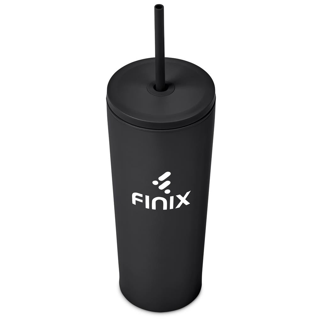 Kooshty Concorde Stainless Steel & Plastic Double-Wall Tumbler & Straw - 720ml