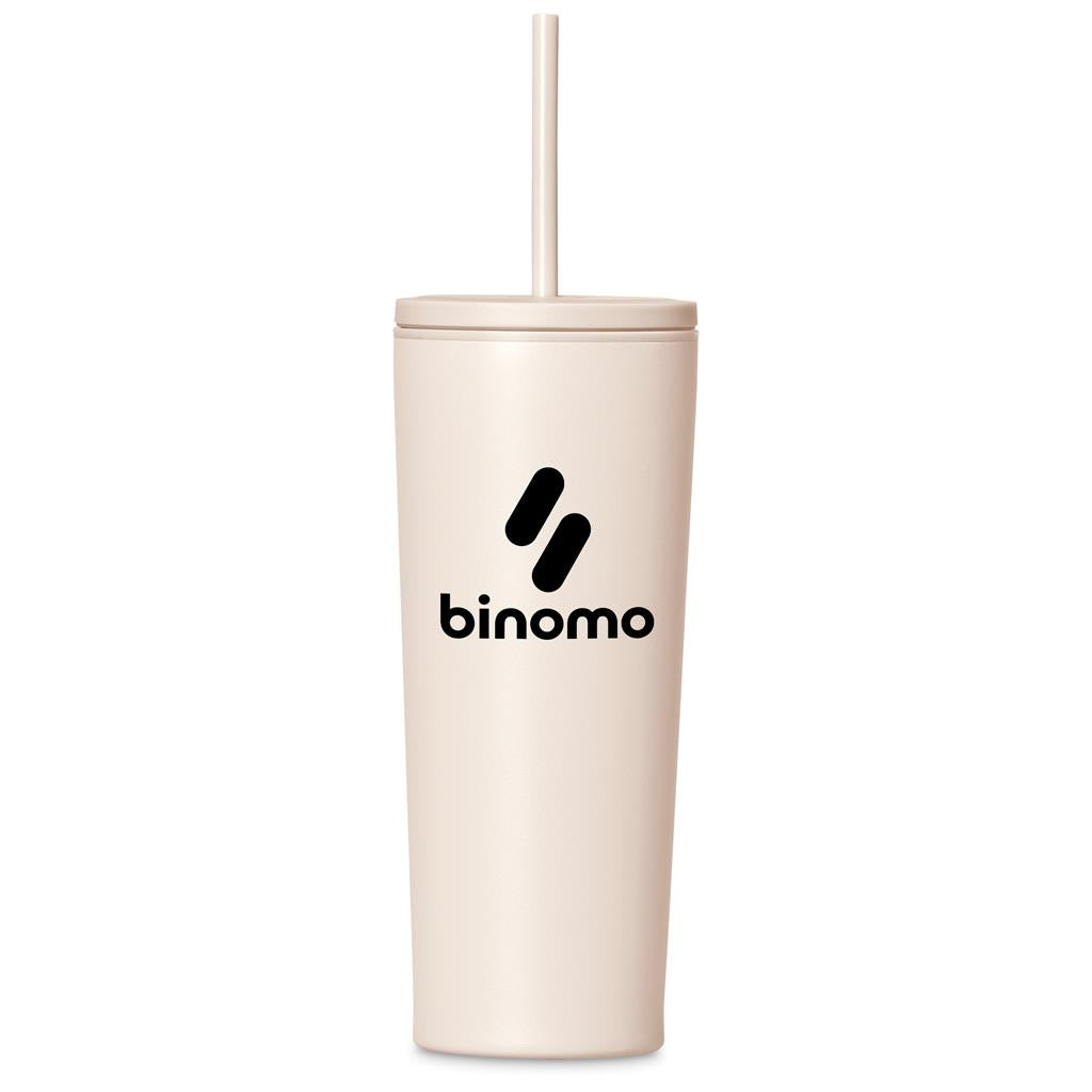Kooshty Concorde Stainless Steel & Plastic Double-Wall Tumbler & Straw - 720ml