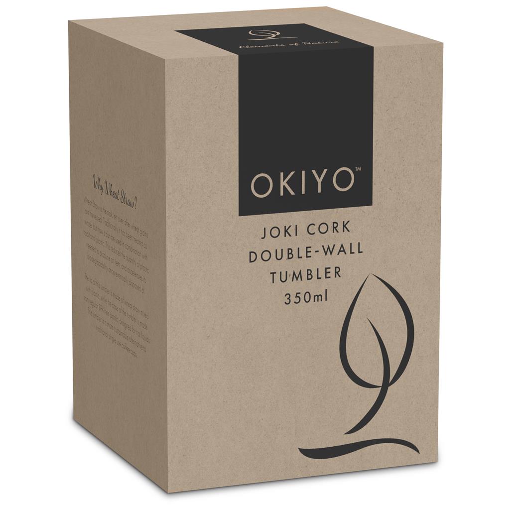 Okiyo Joki Cork & Plastic Double-Wall Tumbler - 350ml