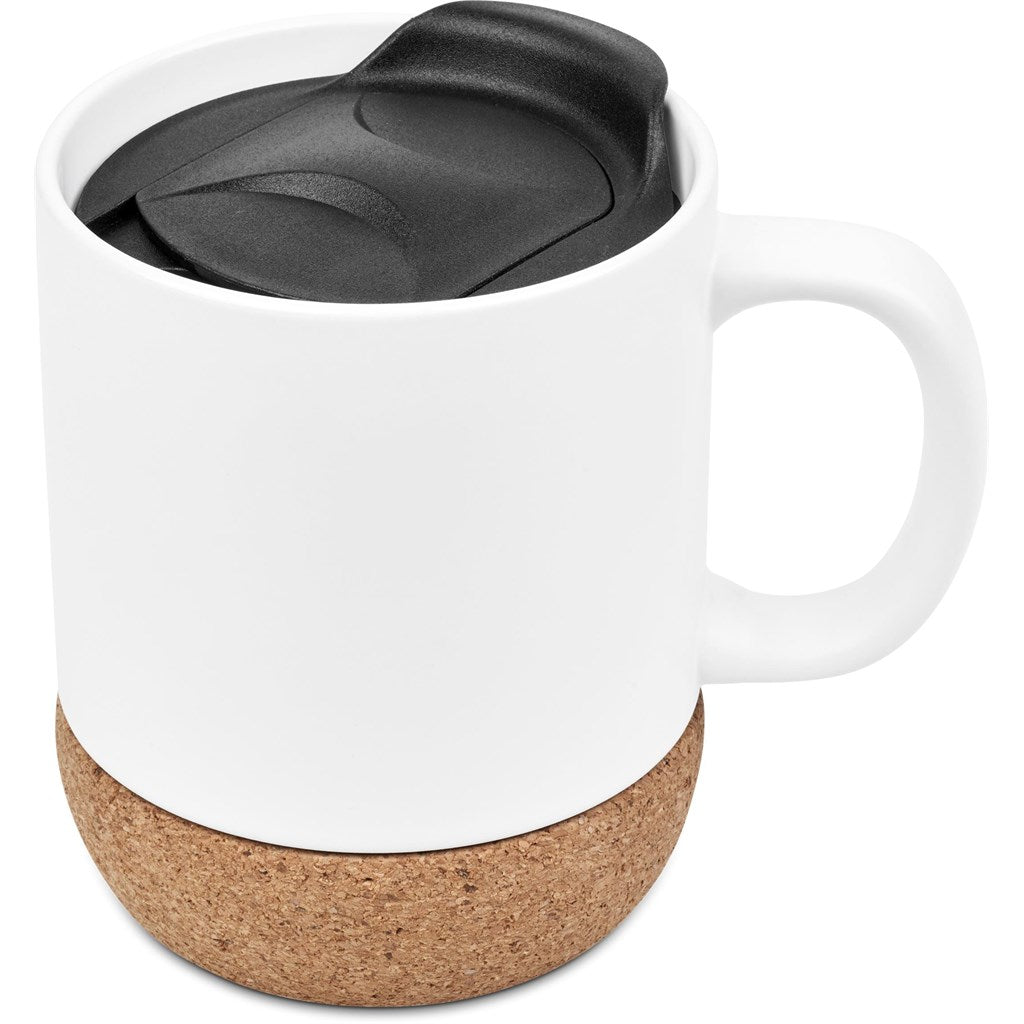 Serendipio Sienna Cork & Ceramic Sublimation Coffee Mug - 340ml