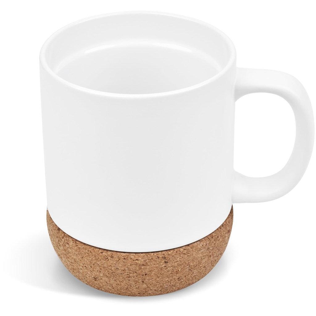 Serendipio Sienna Cork & Ceramic Sublimation Coffee Mug - 340ml