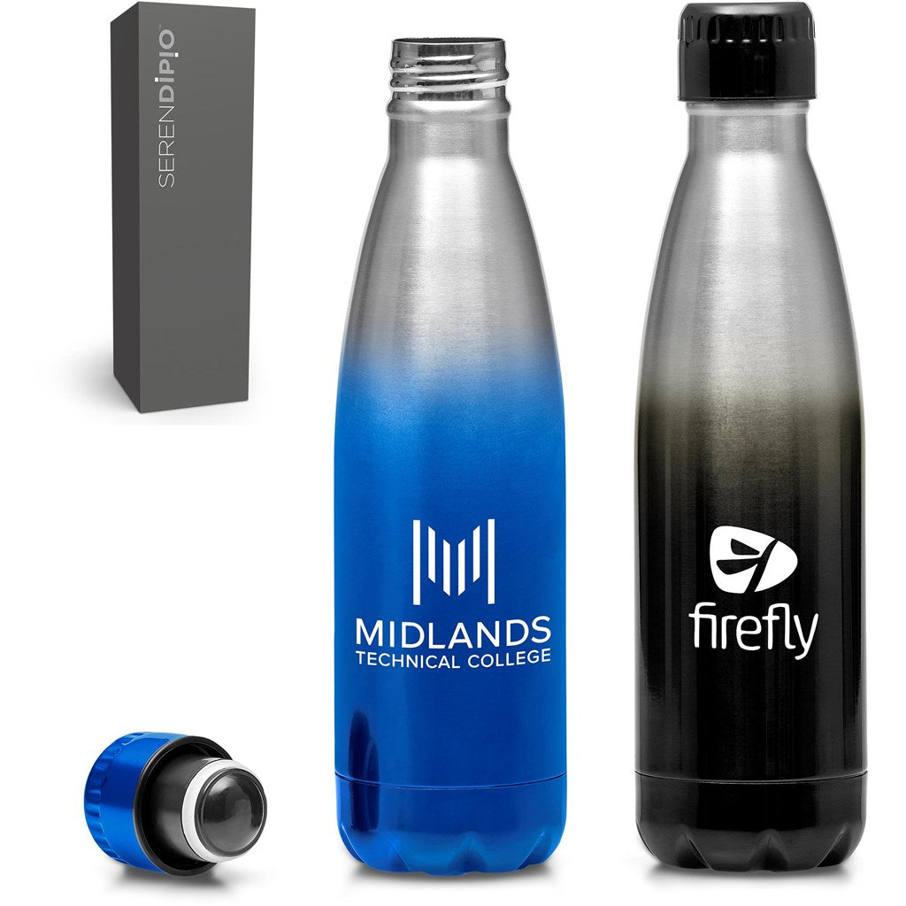 Serendipio Chandler Stainless Steel Vacuum Water Bottle - 500ml - Black
