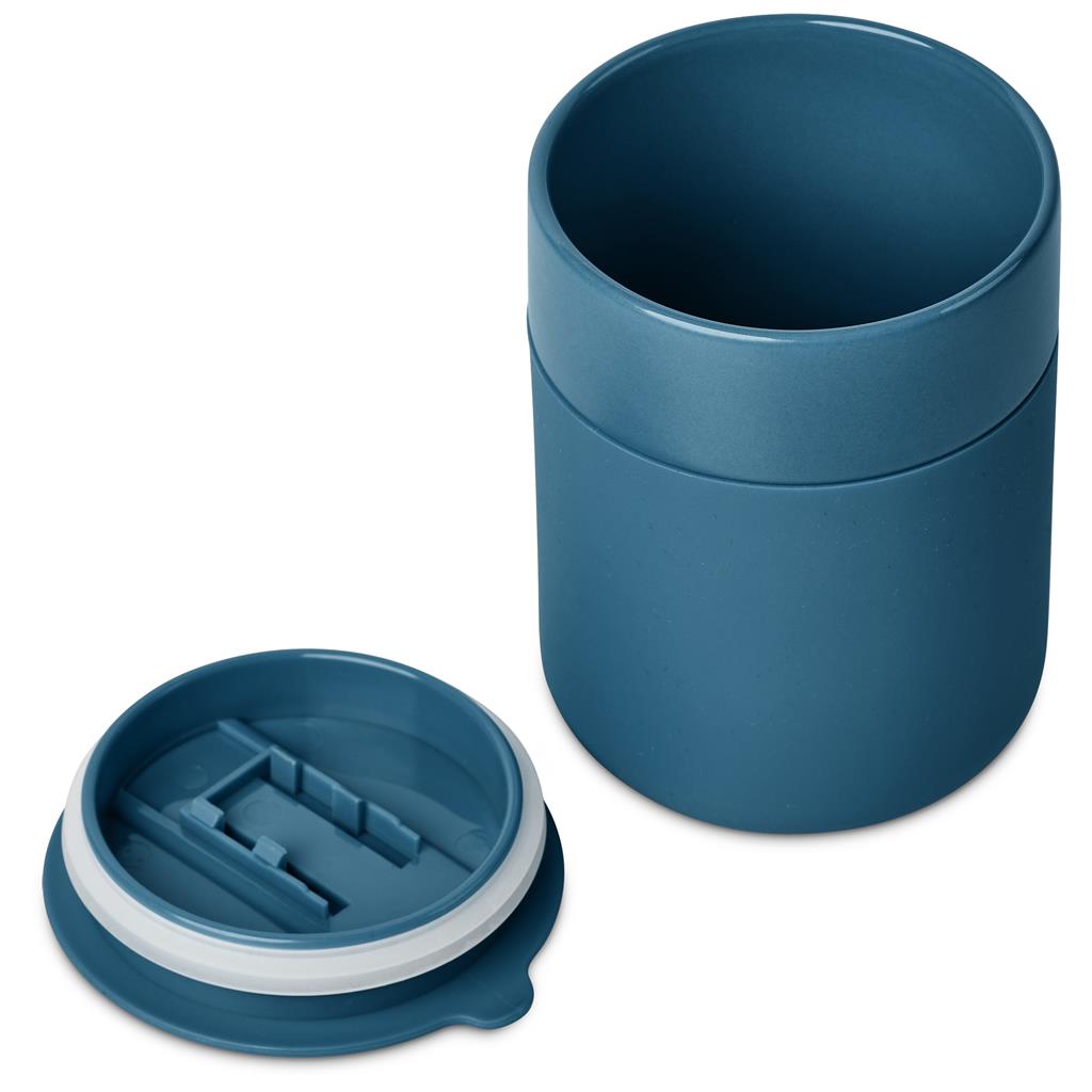 Serendipio Pimlico Ceramic Coffee Tumbler – 300ml - New Blue