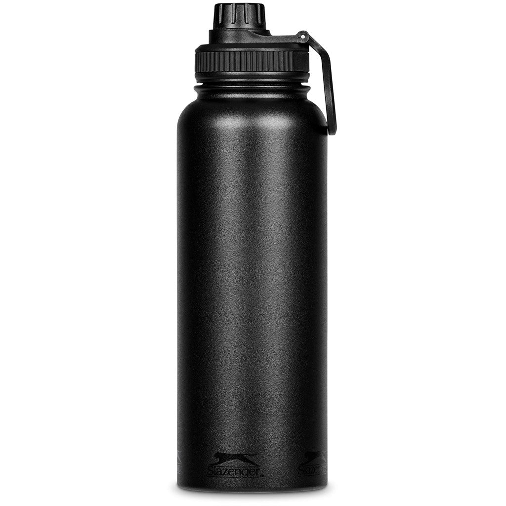 Slazenger Hooper Stainless Steel Vacuum Water Bottle - 1.2 Litre - Black