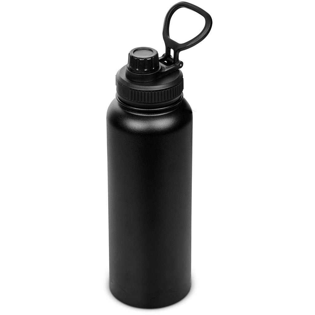 Slazenger Hooper Stainless Steel Vacuum Water Bottle - 1.2 Litre - Black