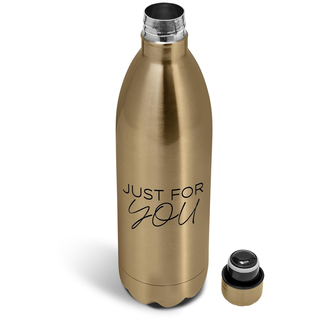 Serendipio Atlantis Stainless Steel Vacuum Water Bottle - 1 Litre - Silver