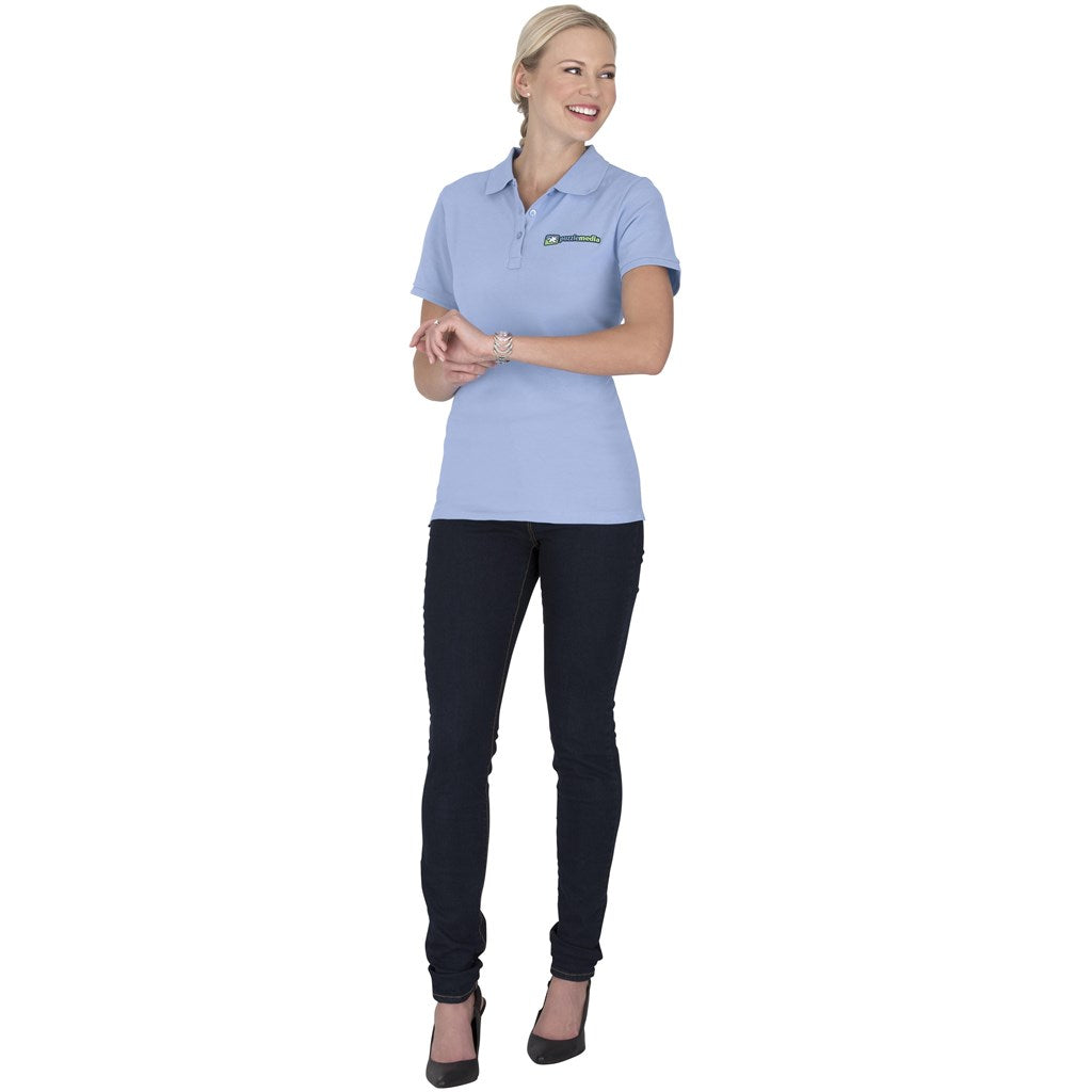 Ladies Calgary Golf Shirt - Light Blue