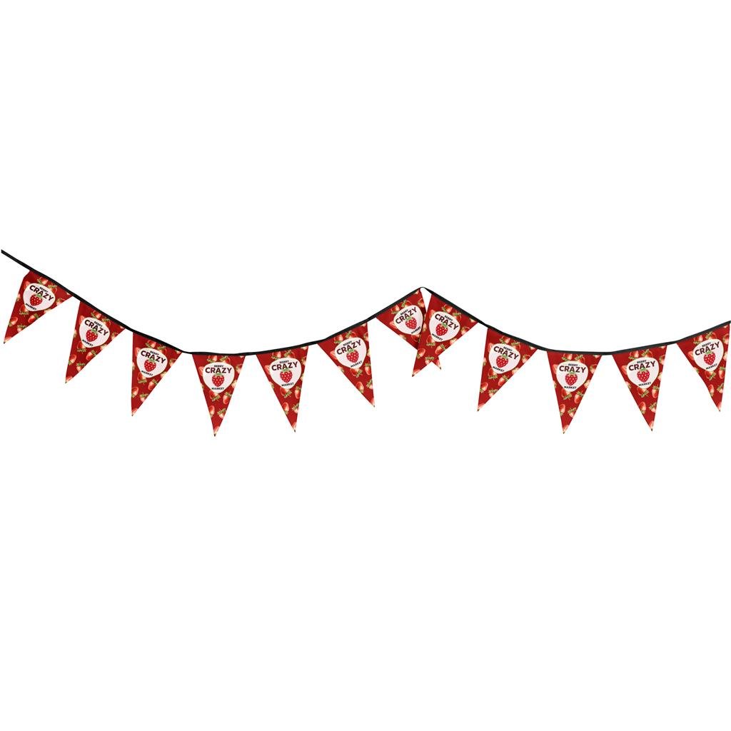 Sublimated Single-Sided Polyester Triangle Bunting 10m