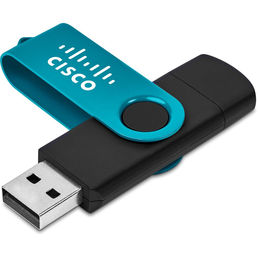 Shuffle Gyro Black Flash Drive – 8GB