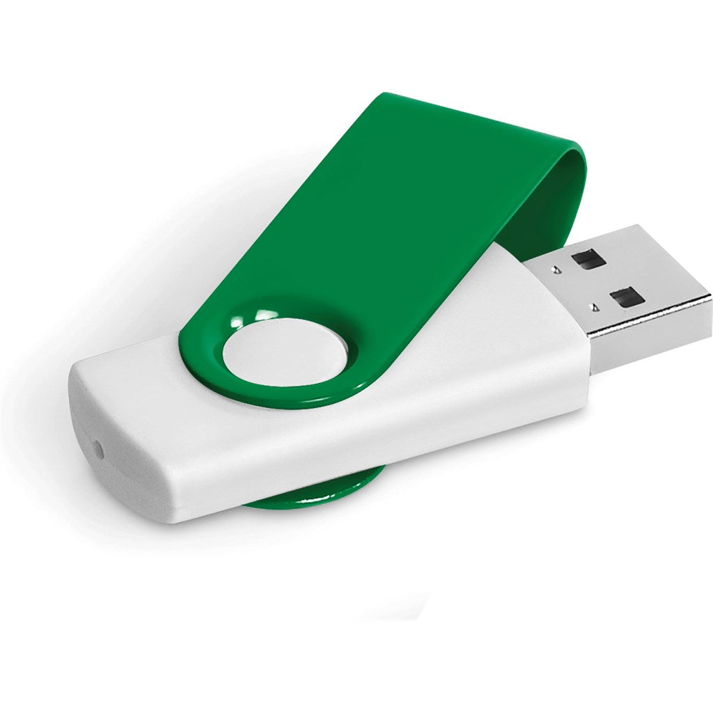 Axis Gyro White Flash Drive - 32GB