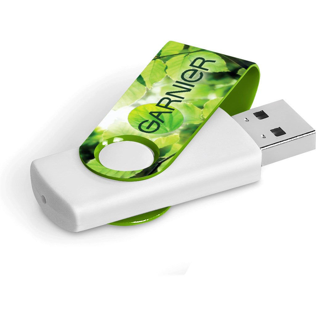 Axis Gyro White Flash Drive - 32GB