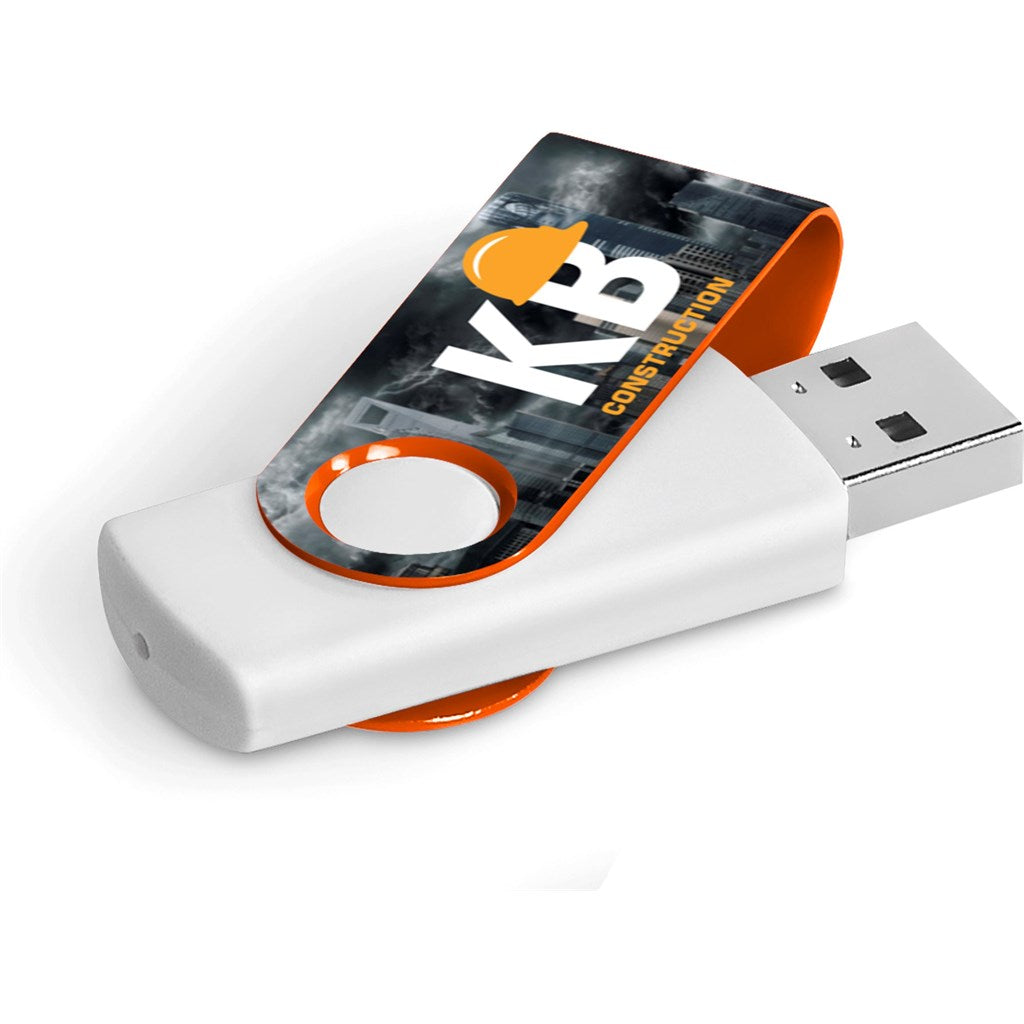 Axis Gyro White Flash Drive - 32GB