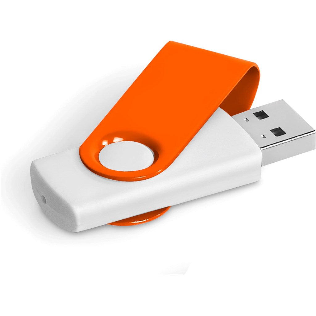 Axis Gyro White Flash Drive - 4GB