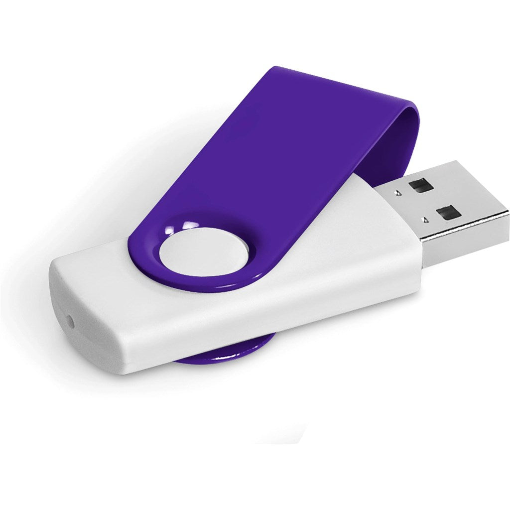 Axis Gyro White Flash Drive - 4GB