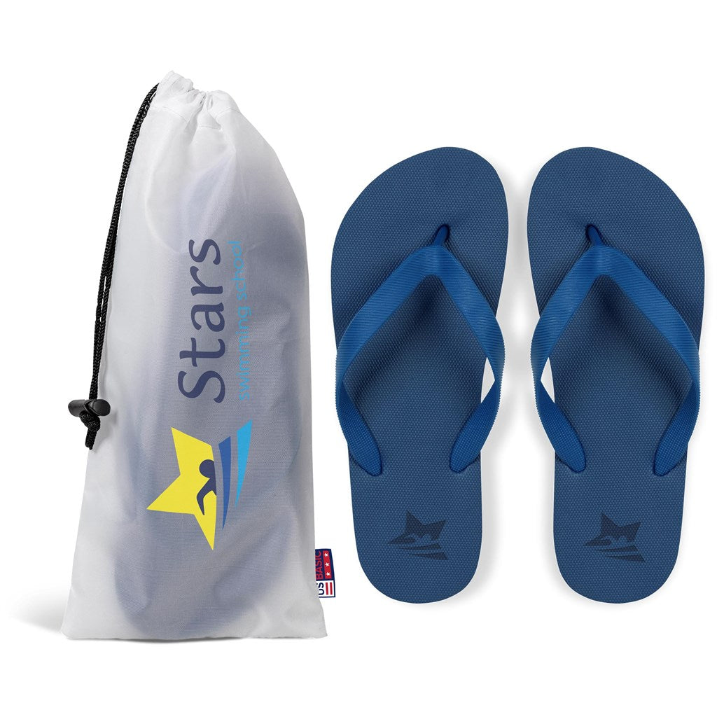 Maldives Unisex Flip Flops - Navy