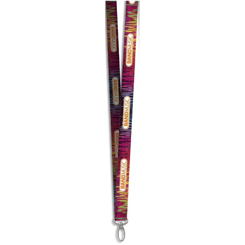 Lobster Clip Double-Sided Sublimation Satin Lanyard