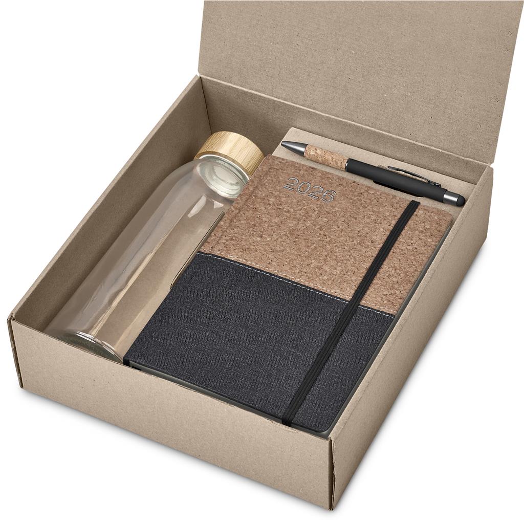 Okiyo Tekina Diary Gift Set - Black