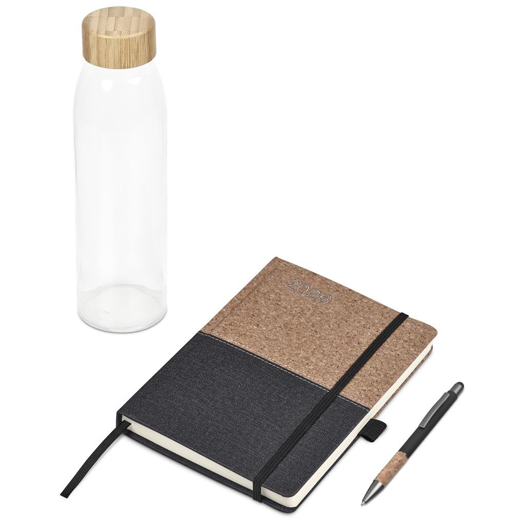 Okiyo Tekina Diary Gift Set - Black