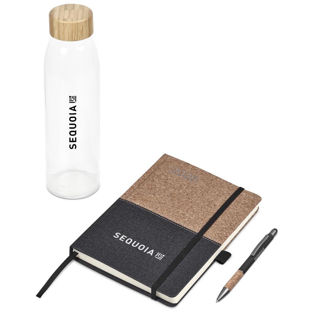 Okiyo Tekina Diary Gift Set - Black