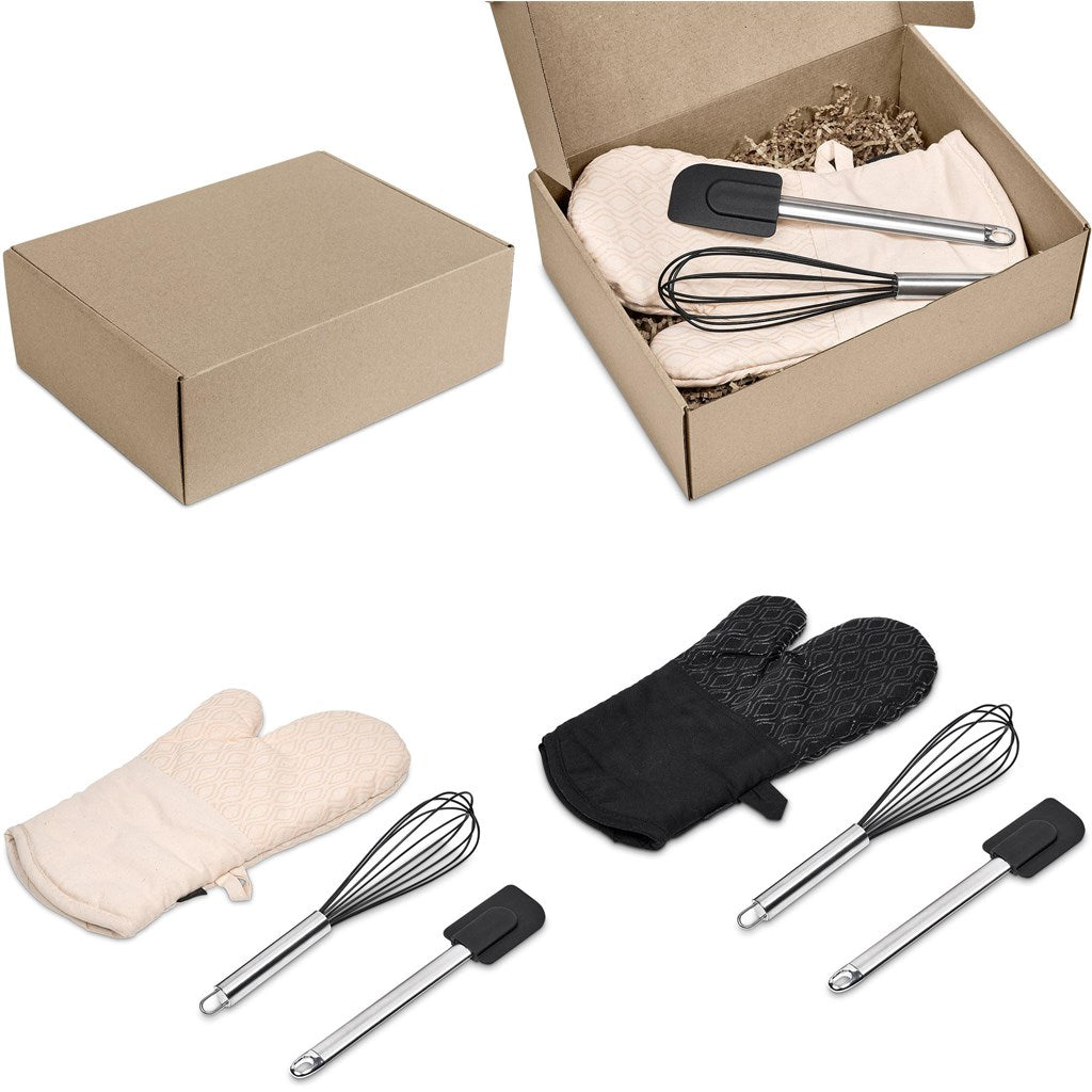 Serendipio Pastry Chef Baking Gift Set - Single - Black