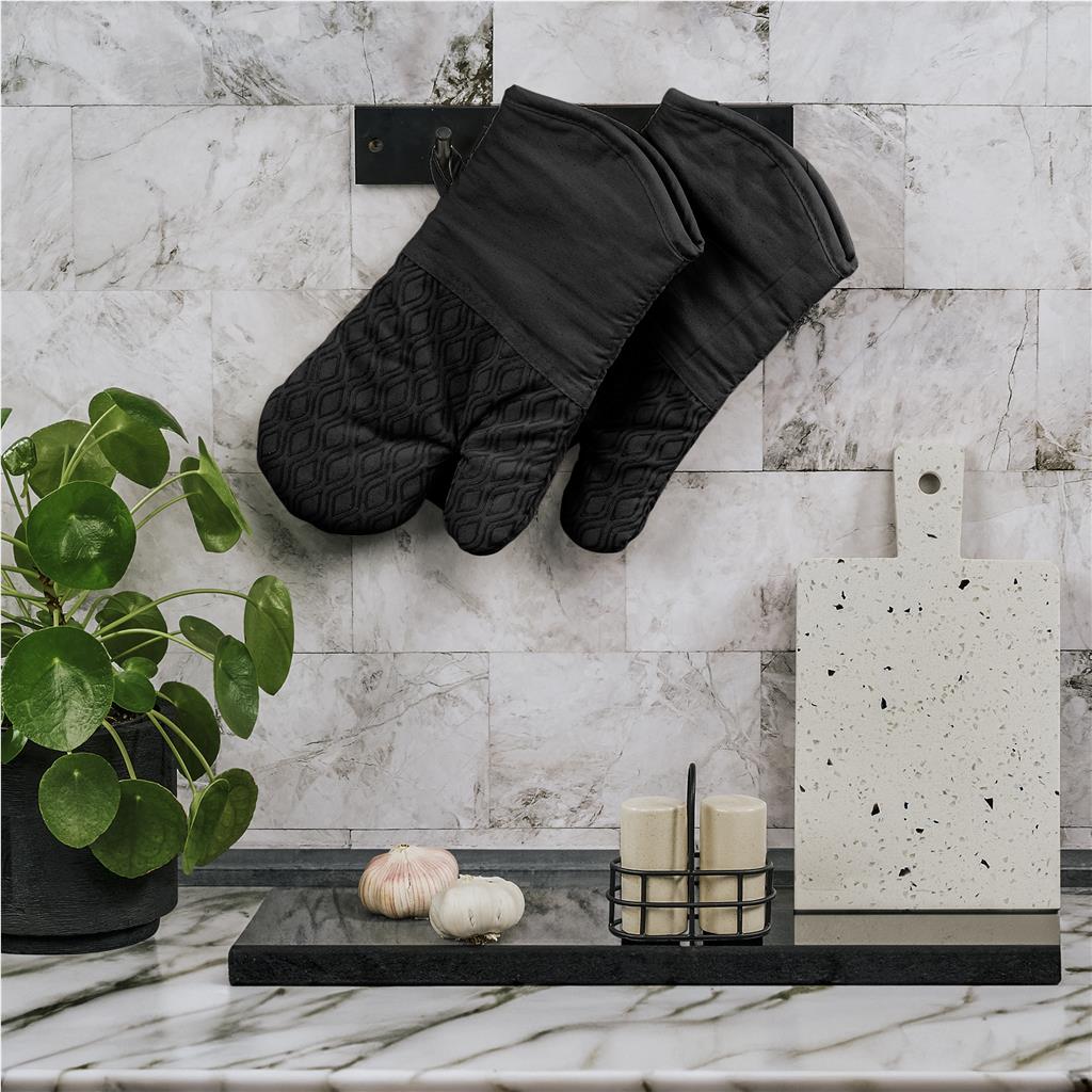 Serendipio Tanoreen Oven Glove Pair - Black
