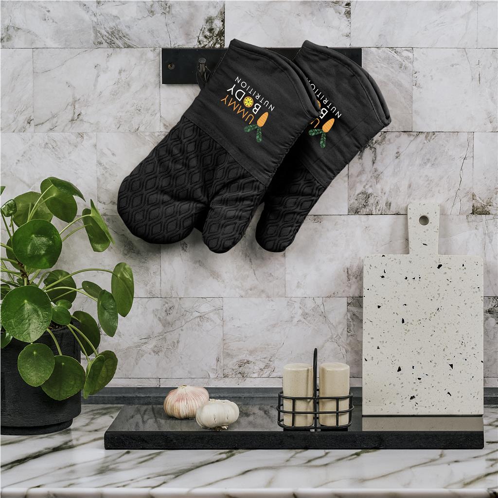 Serendipio Tanoreen Oven Glove Pair - Black