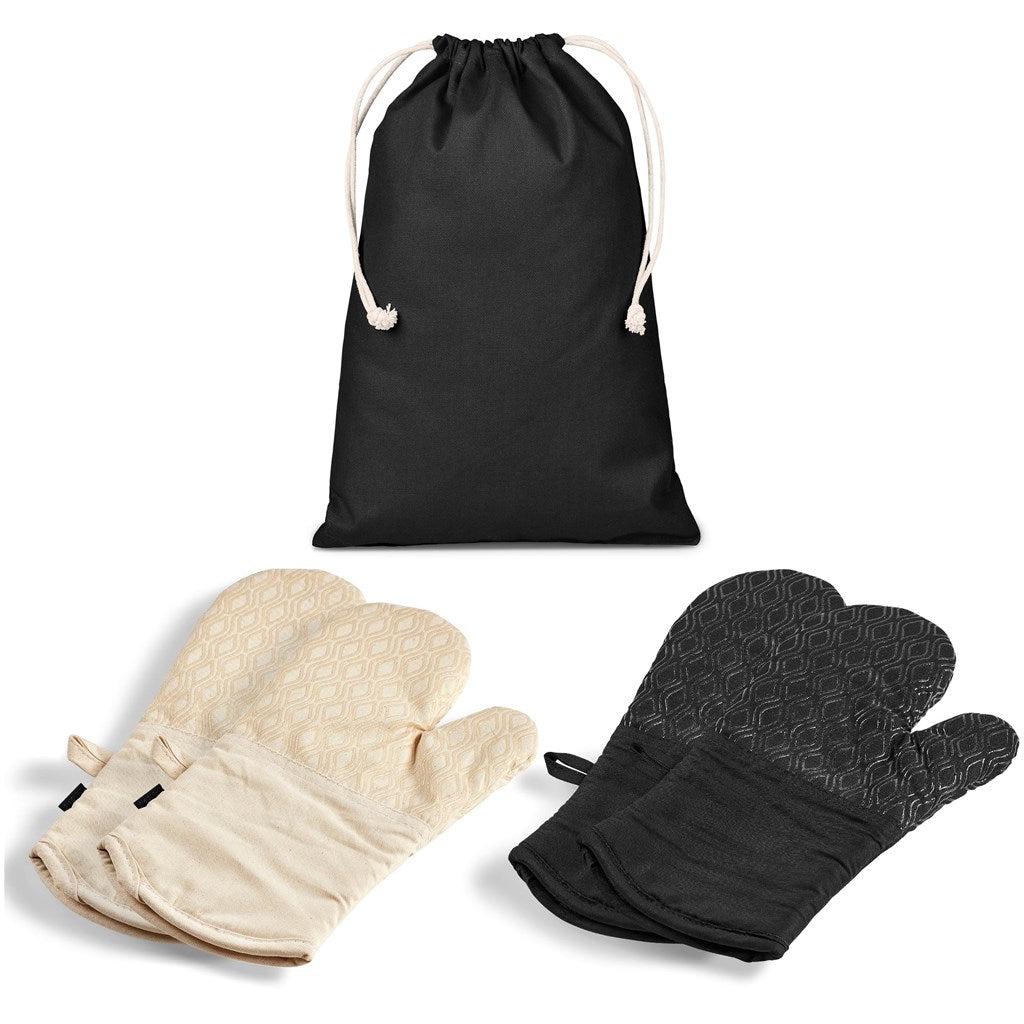 Serendipio Tanoreen Oven Glove Pair - Black
