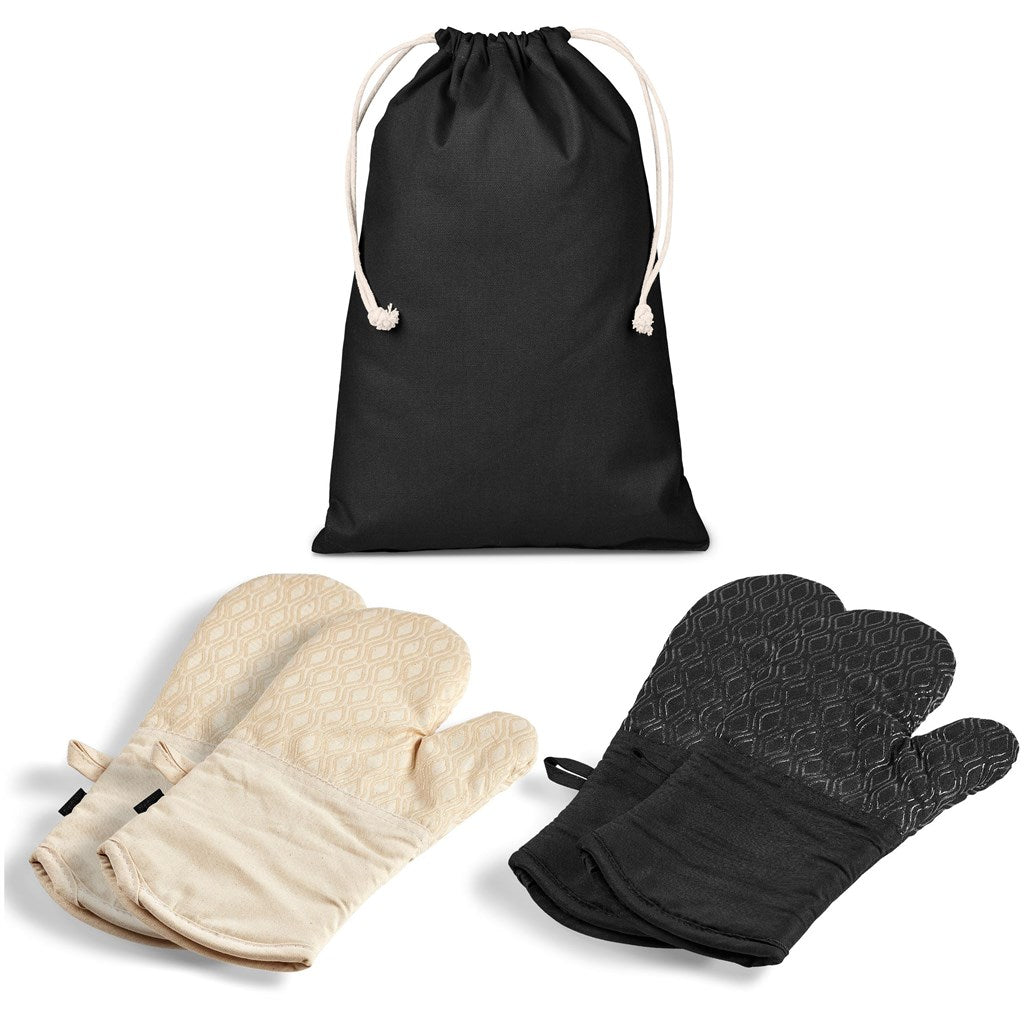 Serendipio Tanoreen Oven Glove Pair - Black