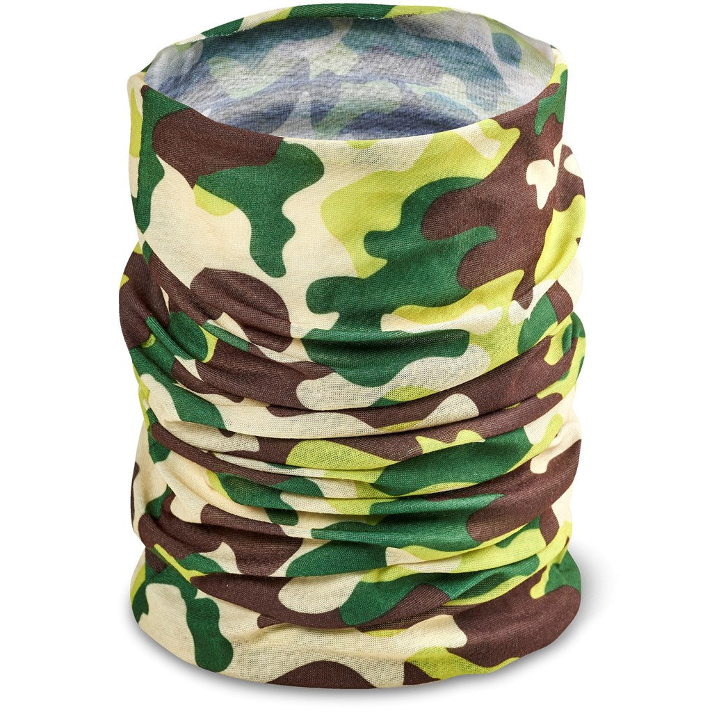 Adults Camo Flexi Tubular Bandana - Green