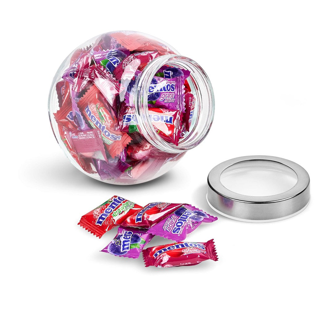 Mentos Classic Glass Candy Jar - Mixed Berry