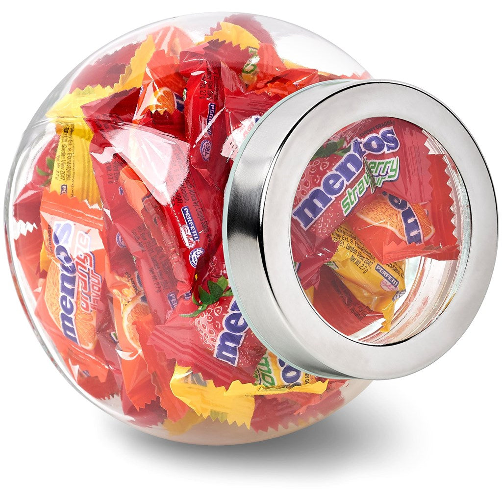 Mentos Classic Glass Candy Jar - Fruit