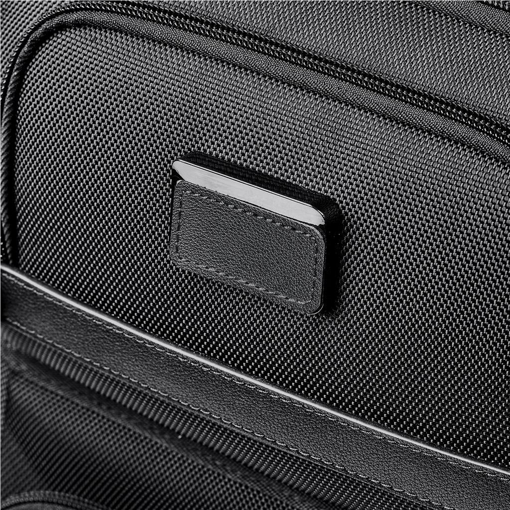Alex Varga Portofino Leather Laptop Bag - Black