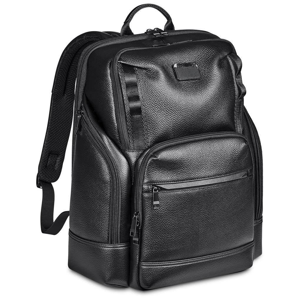 Alex Varga Portofino Leather Laptop Bag - Black