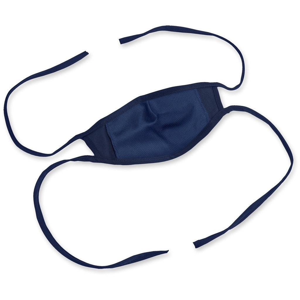 Alto Kids Double Layer Tie-Back Face Mask - Navy