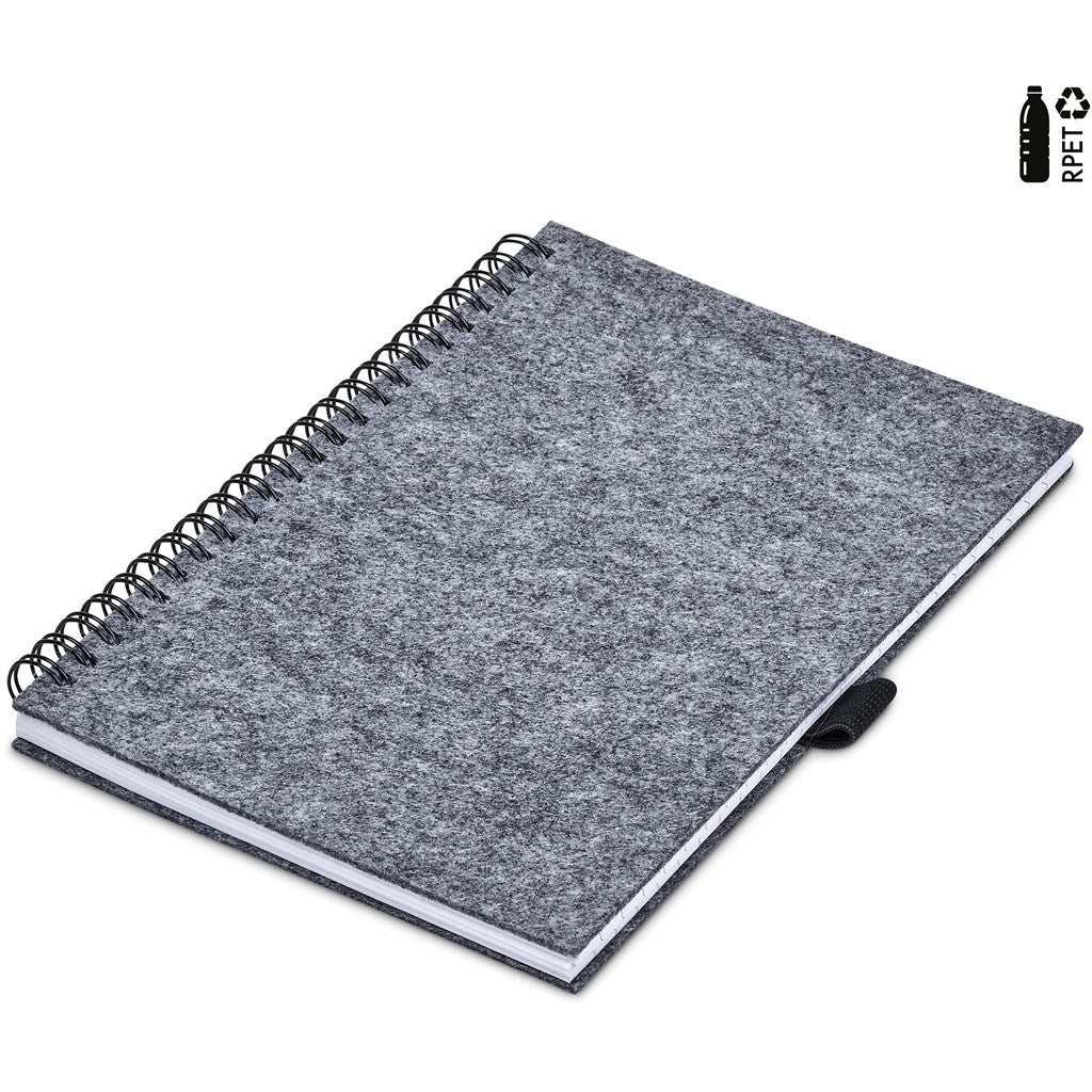 Okiyo Fuji RPET Felt A5 Spiral Notebook