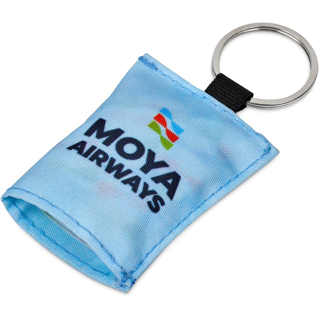 Hoppla Aquila Polyester Keyring Pouch with Cleaning Cloth