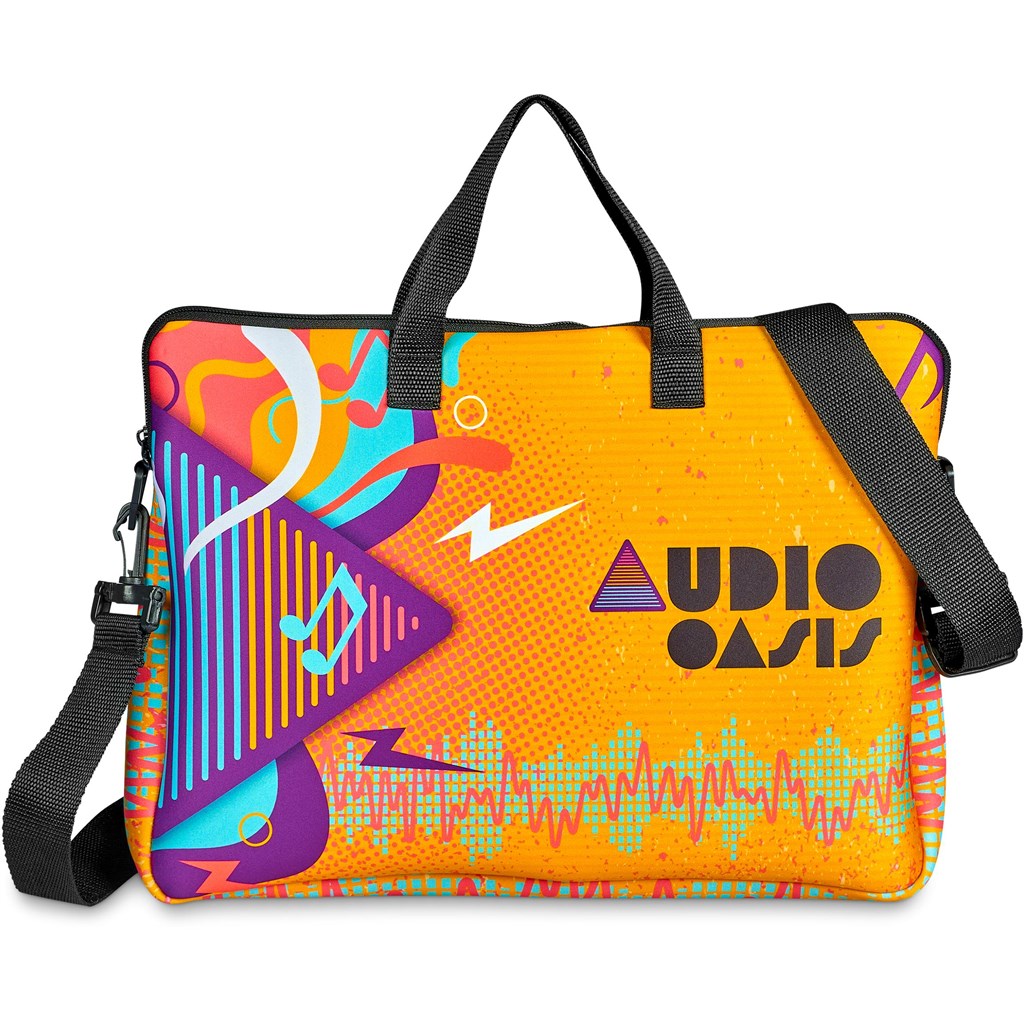 Pre-Printed Sample Hoppla Neoprene Nimbus Laptop Sleeve