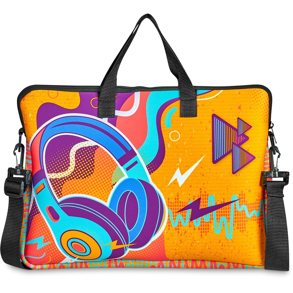 Pre-Printed Sample Hoppla Neoprene Nimbus Laptop Sleeve