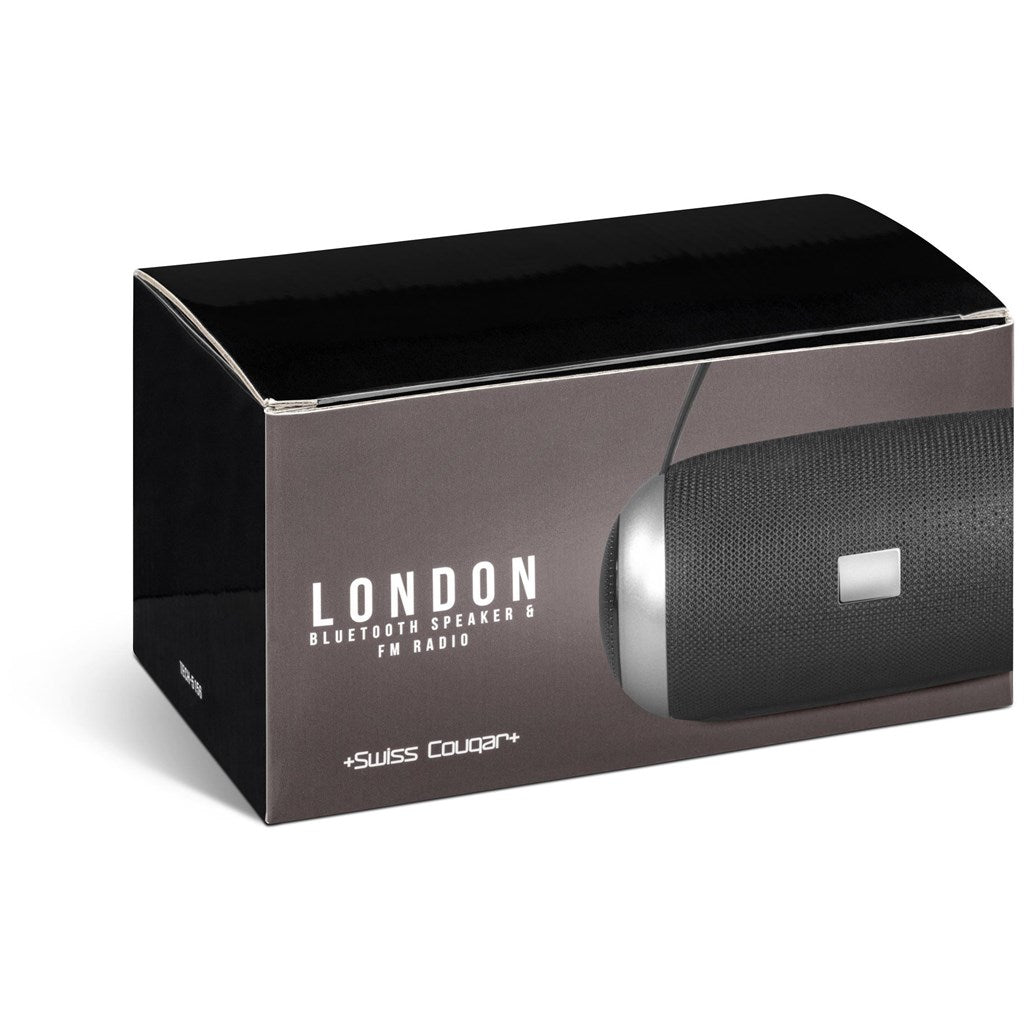 Swiss Cougar London Bluetooth Speaker & Fm Radio