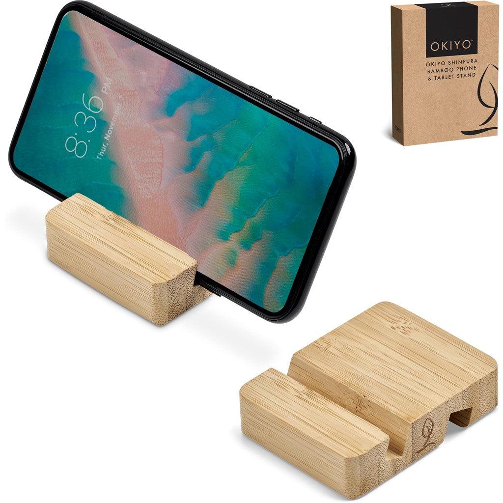 Okiyo Shinpura Bamboo Phone & Tablet Stand