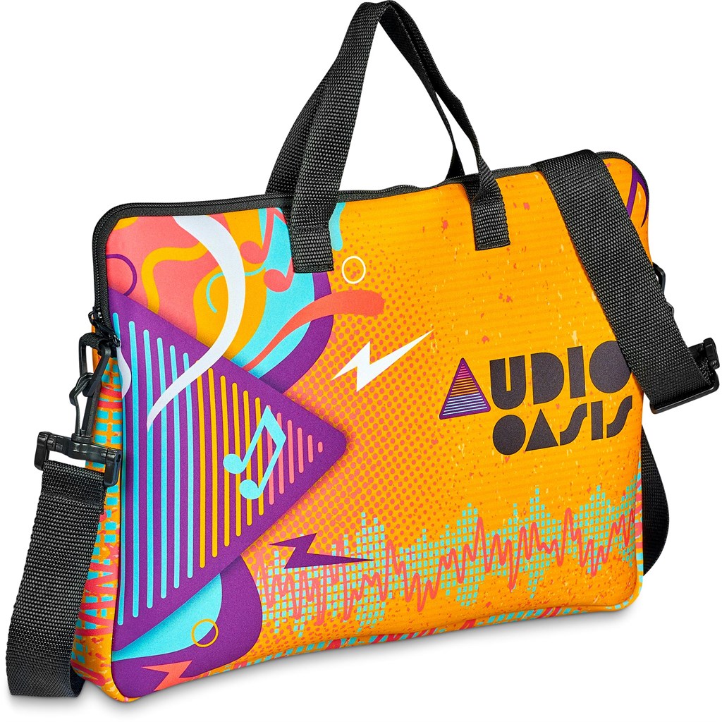Pre-Printed Sample Hoppla Neoprene Nimbus Laptop Sleeve
