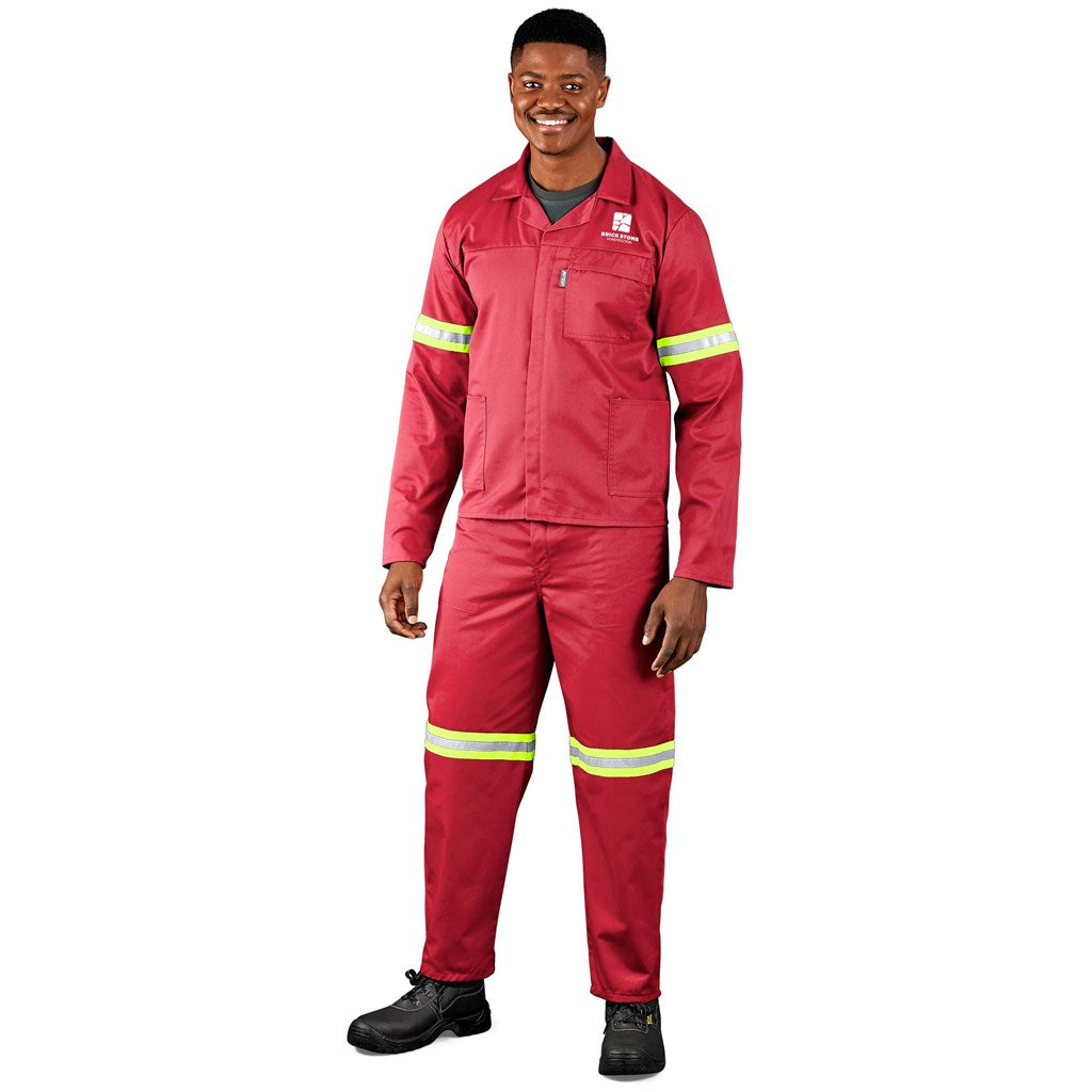 Trade Polycotton Conti Suit - Reflective Arms & Legs - Yellow Tape