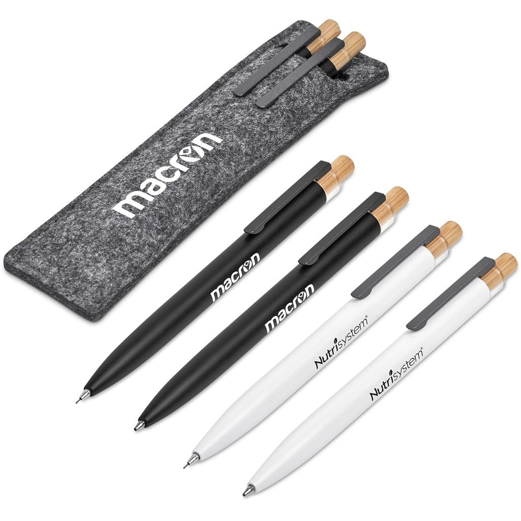 Okiyo Mimo Recycled Aluminum Ball Pen & Pencil Set