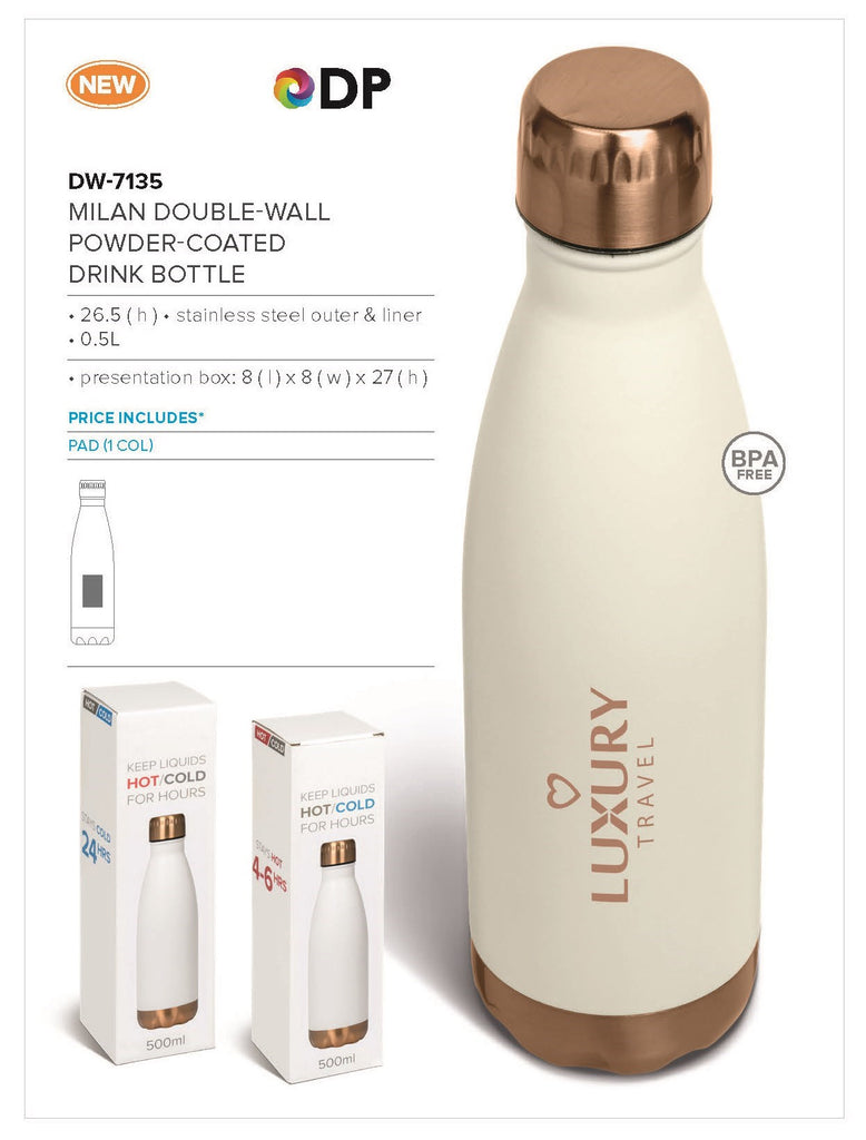 Milan Double-Wall Water Bottle - 500ml