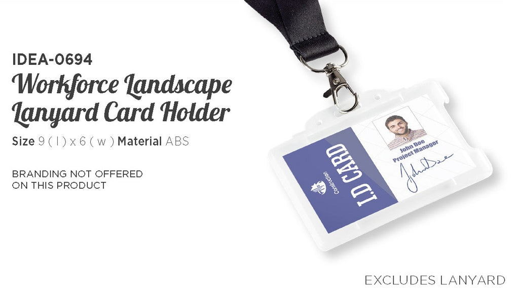 Workforce Landscape Lanyard Card Holder
